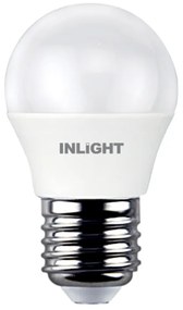 InLight E27 LED G45 7watt 4000Κ Φυσικό Λευκό 7.27.07.12.2