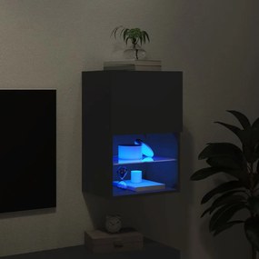vidaXL Έπιπλο Τηλεόρασης με LED Μαύρο 40,5x30x60 εκ.