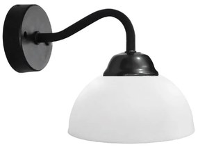 Απλίκα Τοίχου Heronia Sfera Black/White 31-1357