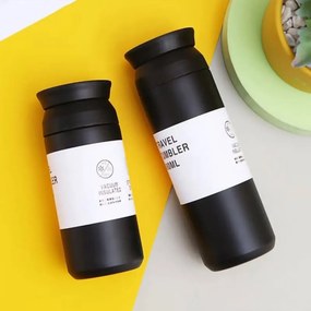 Ανοξείδωτη Κούπα Θερμός 500ml BPA Free - Μαύρο