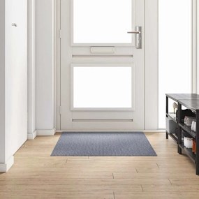 vidaXL Δερμάτινο Χαλί Ανοιχτό γκρι 100 x 150 cm ύφασμα