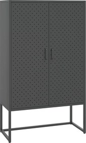 vidaXL Ντουλάπι Ανθρακί 80 x 35 x 135 εκ. από Ατσάλι