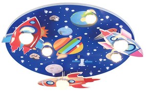 Παιδικό Φωτιστικό Πλαφονιέρα LED Aca Nasa ZM53LEDC50