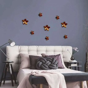 Αυτοκόλλητα Τοίχου Πολυπροπυλενίου Flowers 3D 24015 Bronze Ango Polypropylene