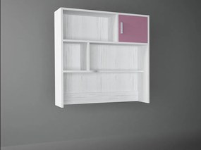 Intrahome Εταζέρα σε χρώμα λευκό ρουστίκ-ροζ 100x30x100 Intrahomesa-00652238