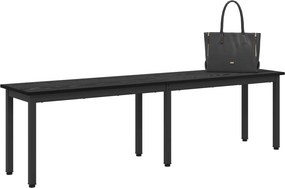 vidaXL παγκάκι Μαύρη Οξυά 160 x 35 x 45 cm Επεξεργασμένο Ξύλο