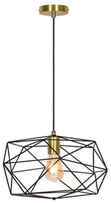 Φωτιστικό Οροφής Komodo 4217800 Black-Gold Viokef Metal