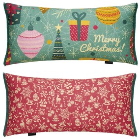 Χριστουγεννιάτικο Μαξιλάρι 2 Όψεων (30x60) Kentia Loft Snow 2422