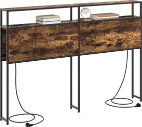 vidaXL Κεφαλάρι Αποθήκης με αποθήκευση Καπνιστή δρυς