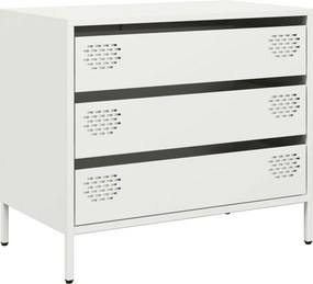 vidaXL Ντουλάπι Λευκό 68x39x58,5 εκ. από Χάλυβα Ψυχρής Έλασης
