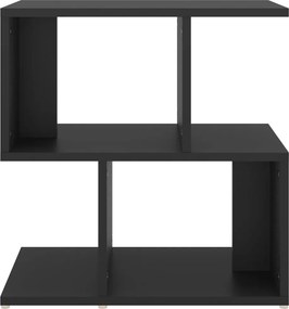 vidaXL Κομοδίνο Μαύρο 50 x 30 x 51,5 εκ. από Επεξ. Ξύλο