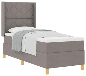 vidaXL Κρεβάτι Box Spring με Στρώμα Ταμπά 80x200 εκ. Υφάσματα