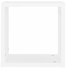 Ράφια Κύβοι Τοίχου 2 τεμ. Λευκά 30 x 15 x 30 εκ. από MDF - Λευκό