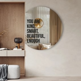 Αυτοκόλλητο για καθρέφτη S23 – You are kind, smart, beautiful, enough.