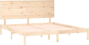 vidaXL Πλαίσιο Κρεβατιού 150 x 200 εκ. Μασίφ Ξύλο King Size