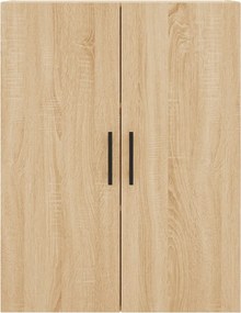 vidaXL Ντουλάπι Sonoma δρυς 69,5 x 34 x 180 εκ. από Επεξεργασμένο Ξύλο