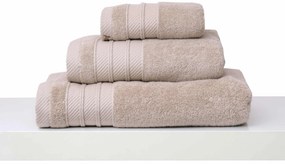 Σετ 3 Πετσέτες 30x50, 50x100, 70x140 Soft 2 Sand Anna Riska