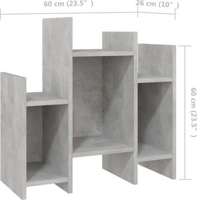vidaXL Βοηθητικό Ντουλάπι Γκρι Σκυροδέματος 60x26x60 εκ. Επεξ. Ξύλο