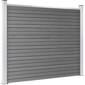vidaXL Σετ Πάνελ Περίφραξης Γκρι 526 x 146 εκ. από WPC