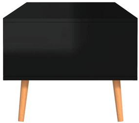 vidaXL Τραπεζάκι Σαλονιού Γυαλιστερό Μαύρο 100x49,5x43 εκ. Επ Ξύλο