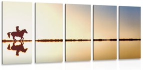 Εικόνα 5 μερών καβαλάρης έφιππος - 100x50