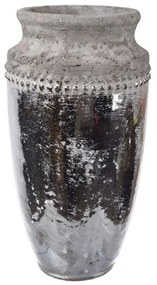 Βάζο Διακοσμητικό Uma 1196 14x14x27,9cm Silver Artekko Ceramic