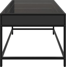 vidaXL Τραπεζάκι Σαλονιού Infinity LED Μαύρο 70x50x41 εκ.