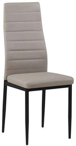 Καρέκλα Jetta ΕΜ966Β,96 Beige 40x50x95 cm Σετ 6τμχ Μέταλλο,Ύφασμα