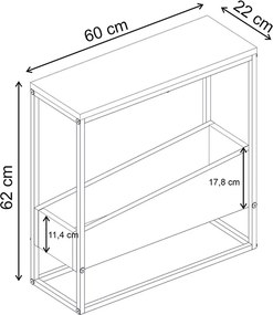 Τραπεζάκι βοηθητικό Lido Megapap χρώμα sandstone 60x22x62εκ.
