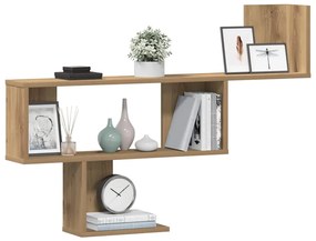 vidaXL Ράφι Τοίχου Αρτισιανή Δρυς 100x15x70 εκ. από Επεξεργασμένο Ξύλο