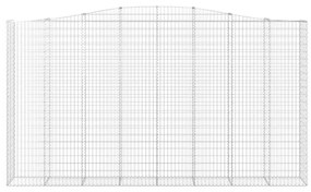 vidaXL Συρματοκιβώτια Τοξωτά 6 τεμ. 400x50x220/240 εκ. Γαλβαν. Ατσάλι