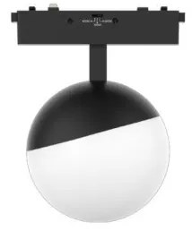 Μαγνητικό Φωτιστικό Ράγας Ultra Thin LED 6W 3CCT Σφαίρα Φ10cm InLight-TMU0150-Black-Μαύρο TMU0150-Black