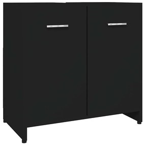 vidaXL Ντουλάπι Νιπτήρα Μαύρο 60 x 33 x 61 εκ. από Επεξ. Ξύλο