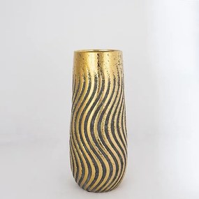 ΒΑΖΟ ΚΕΡΑΜΙΚΟ ΚΑΦΕ - ΧΡΥΣΟ 14.5x4.5x35cm