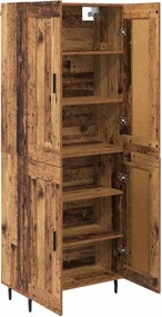 vidaXL Highboard 2 pcs Παλιό Ξύλο Επεξεργασμένο ξύλο