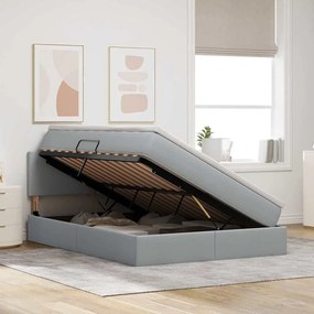 vidaXL Κρεβάτι με αποθηκευτικό χώρο και στρώμα με στρώμα 140 x 190 cm