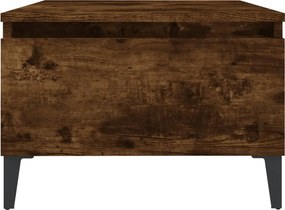 vidaXL Τραπεζάκια Σαλονιού 2 τεμ. Καπνιστή Δρυς 50x46x35 εκ Επεξ. Ξύλο