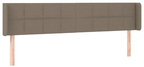 vidaXL Κεφαλάρι με Πτερύγια Taupe 183x16x78/88 εκ. Υφασμάτινο