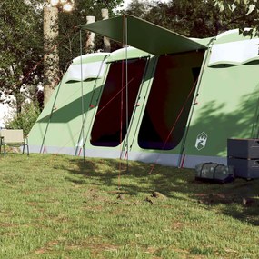 vidaXL Σκηνή Οικογενειακή Τούνελ 10 Ατόμων Αδιάβροχη Πράσινη