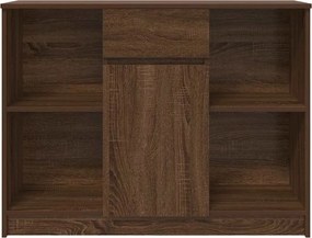 vidaXL Συρταριέρα με Συρτάρια καφέ δρυς 101x35x76 εκ. Επεξ. Ξύλο