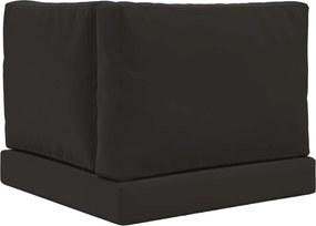 vidaXL Μαξιλάρι Καναπέ Εξωτερικού Χώρου 3 pcs Μαύρο Πολυεστέρας