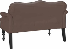 vidaXL Καναπές Chesterfield Καφέ 120,5 x 65 x 75 εκ. Τεχνητό Δέρμα