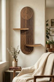Ράφι Τοίχου Wenge BOCLUMA 26x13x35