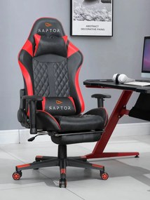 Καρέκλα Gaming Raptor Spectre-Κόκκινο