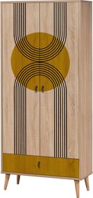 Διφυλλη Ντουλαπα Πολυχρωμη CITY SUN 45x80x190