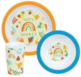 Σερβίτσιο Φαγητού Παιδικό (Σετ 3Τμχ) Fruity's 006075 Multi Ango Polypropylene