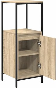 vidaXL Ντουλάπι μπάνιου με ράφια Sonoma δρυς 36x35x95 εκ.
