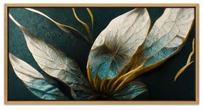 Πίνακας σε καμβά "Exotic Flower"  ψηφιακής εκτύπωσης με κορνίζα χρώ