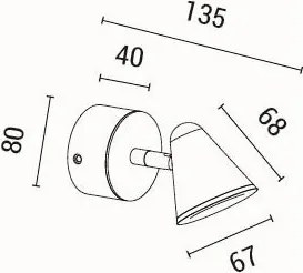 Απλίκα Τοίχου LED Eurolamp Campanelle 144-16094