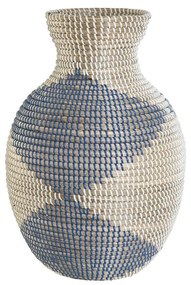 Βάζο DKD Home Decor Μπλε Φυσικό Μεσογείακός 31 x 31 x 50 cm